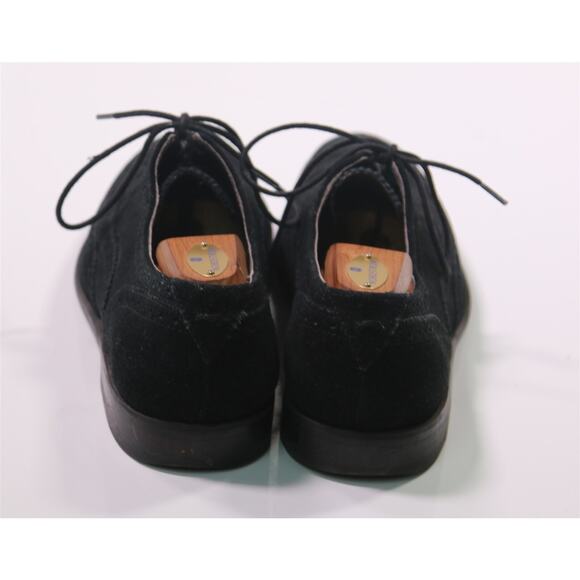 Like New - John Varvatos Black Suede Oxfords - Picture 6 of 11